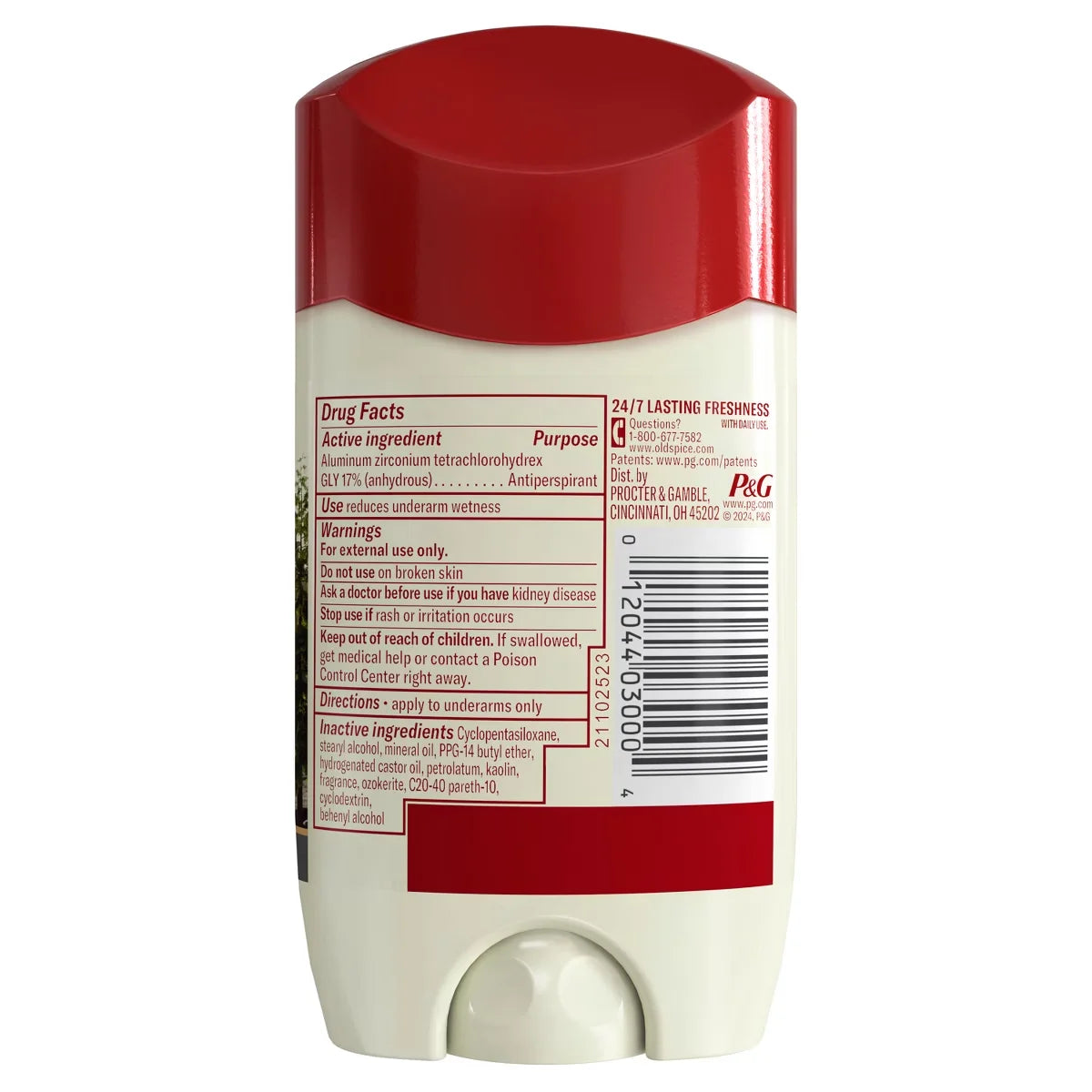 Old Spice Men's Volcano with Charcoal Antiperspirant & Deodorant - 2.6oz: Invisible Solid, Fresh Scent, Normal Skin
