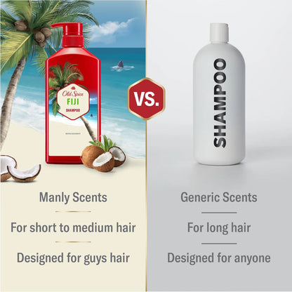 Old Spice Shampoo - 21.9 fl oz: Basic Cleansing, All Hair Types, Tropical Scent, Daily Use