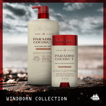 Old Spice Men's Aluminum-Free All Day Freshness Windborn Collection Deodorant - Paradise Coconut - 3oz