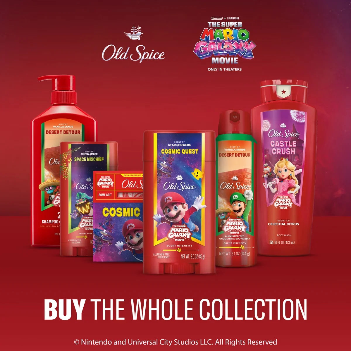 Old Spice x The Super Mario Galaxy Men’s Some Grit Cosmic Quest Cold Processed Bar Soap - Scent of Star Showers - 5oz