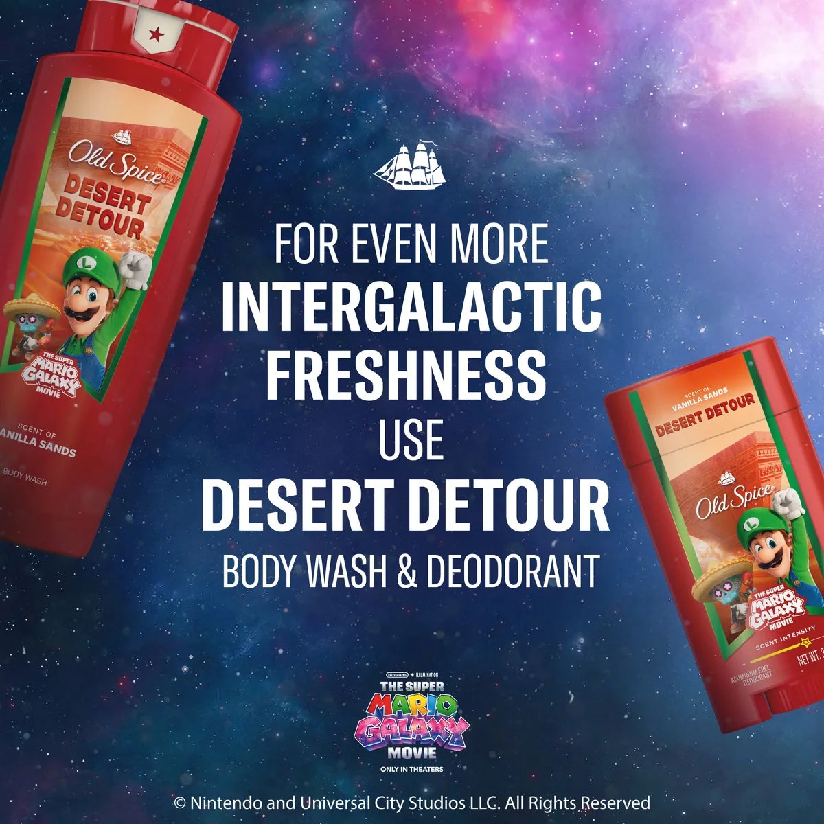 Old Spice x The Super Mario Galaxy Zero Grit - Men’s Desert Detour Cold Processed Bar Soap - Scent of Vanilla Sands - 5oz