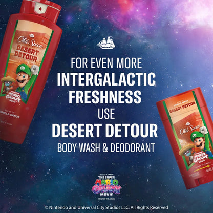 Old Spice x The Super Mario Galaxy Zero Grit - Men’s Desert Detour Cold Processed Bar Soap - Scent of Vanilla Sands - 5oz